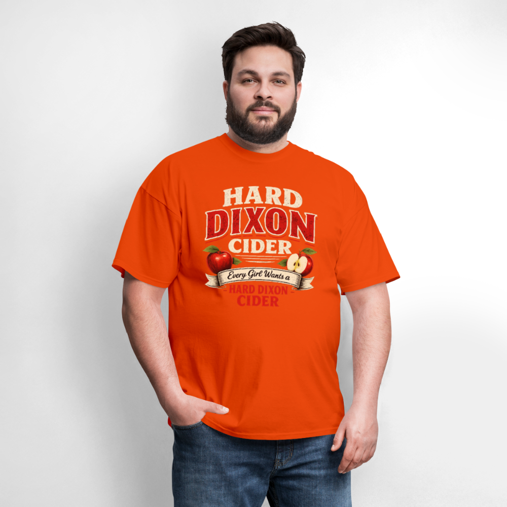 Hard Dixon Cider Funny Graphic T-Shirt Color: Navy
