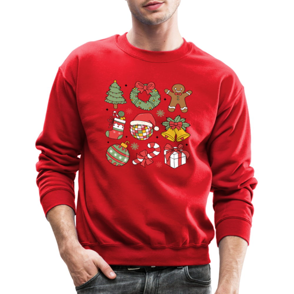 Christmas Holiday Season Sweatshirt - red