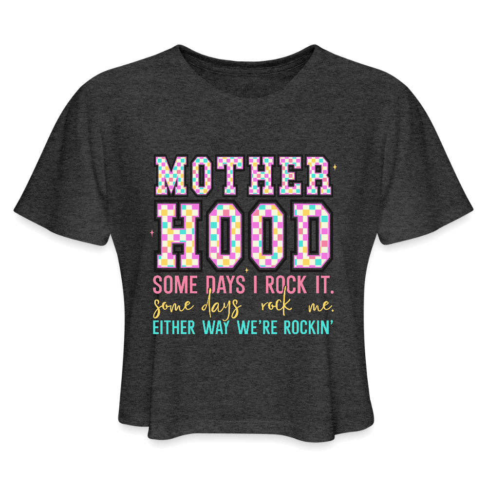 Women's Cropped Top T-Shirt - deep heather