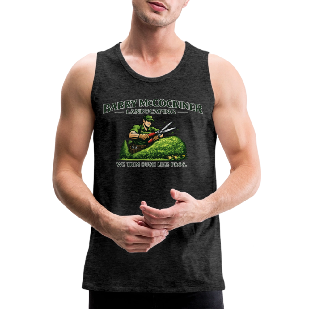 Barry McCockiner Landscaping Funny Tank Top Color: Charcoal Grey