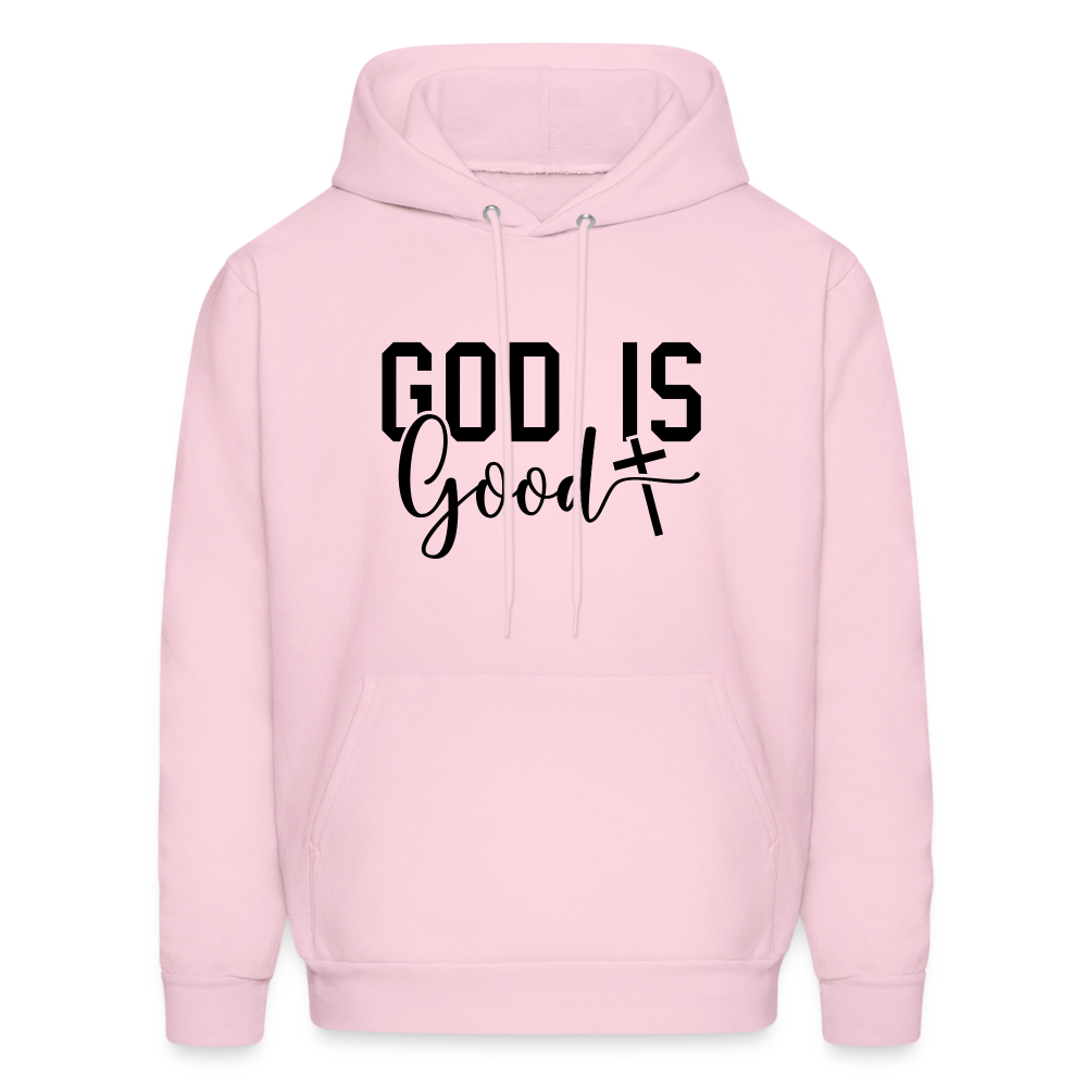 God is Good Hoodie - pale pink