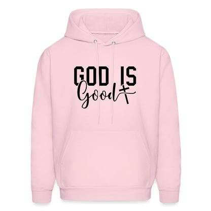 God is Good Hoodie - pale pink