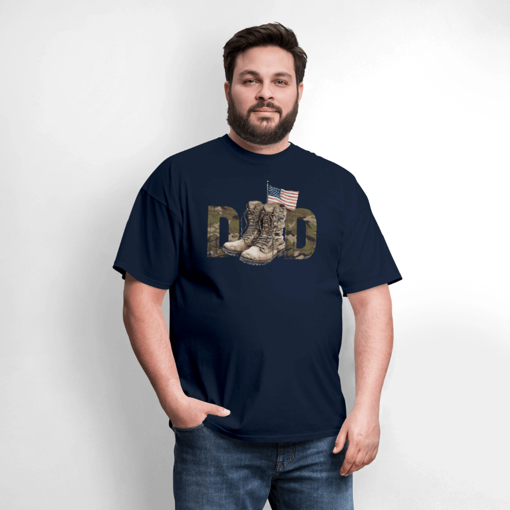 Military Dad T-Shirt - navy