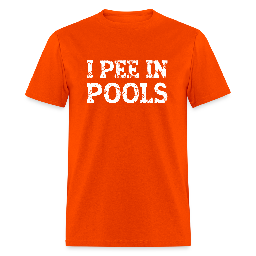 I Pee In Pools T-Shirt - orange