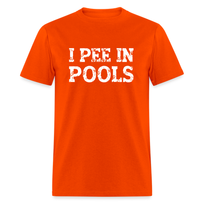 I Pee In Pools T-Shirt - orange