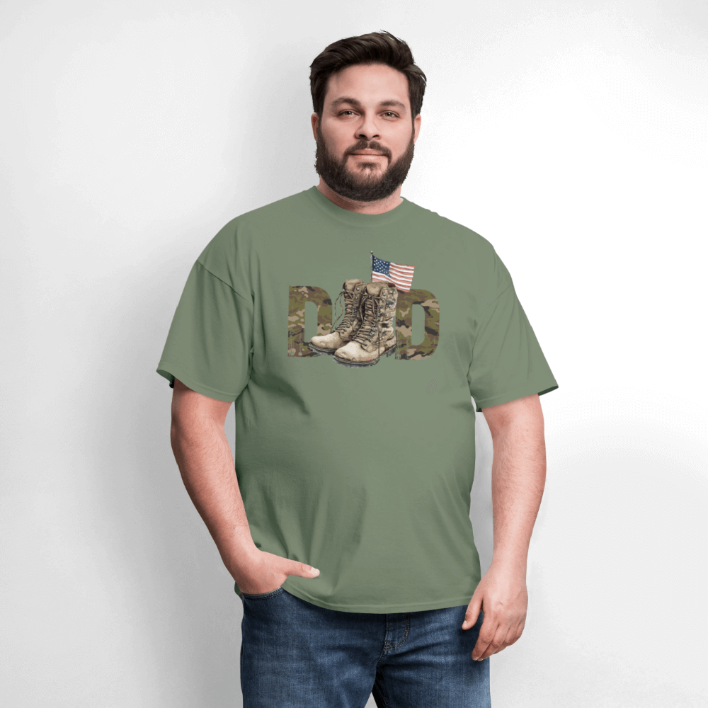Military Dad T-Shirt - military green
