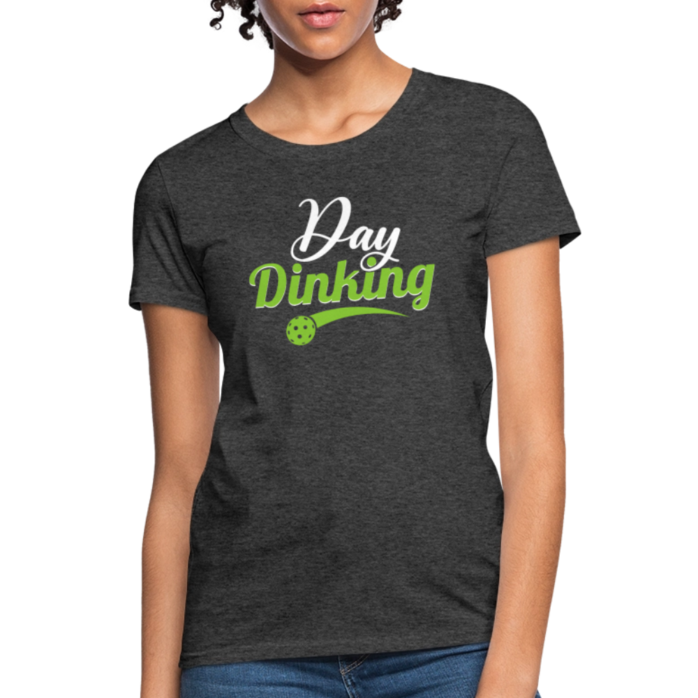 Day Dinking Women's Contoured T-Shirt - heather black