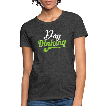 Day Dinking Women's Contoured T-Shirt - heather black