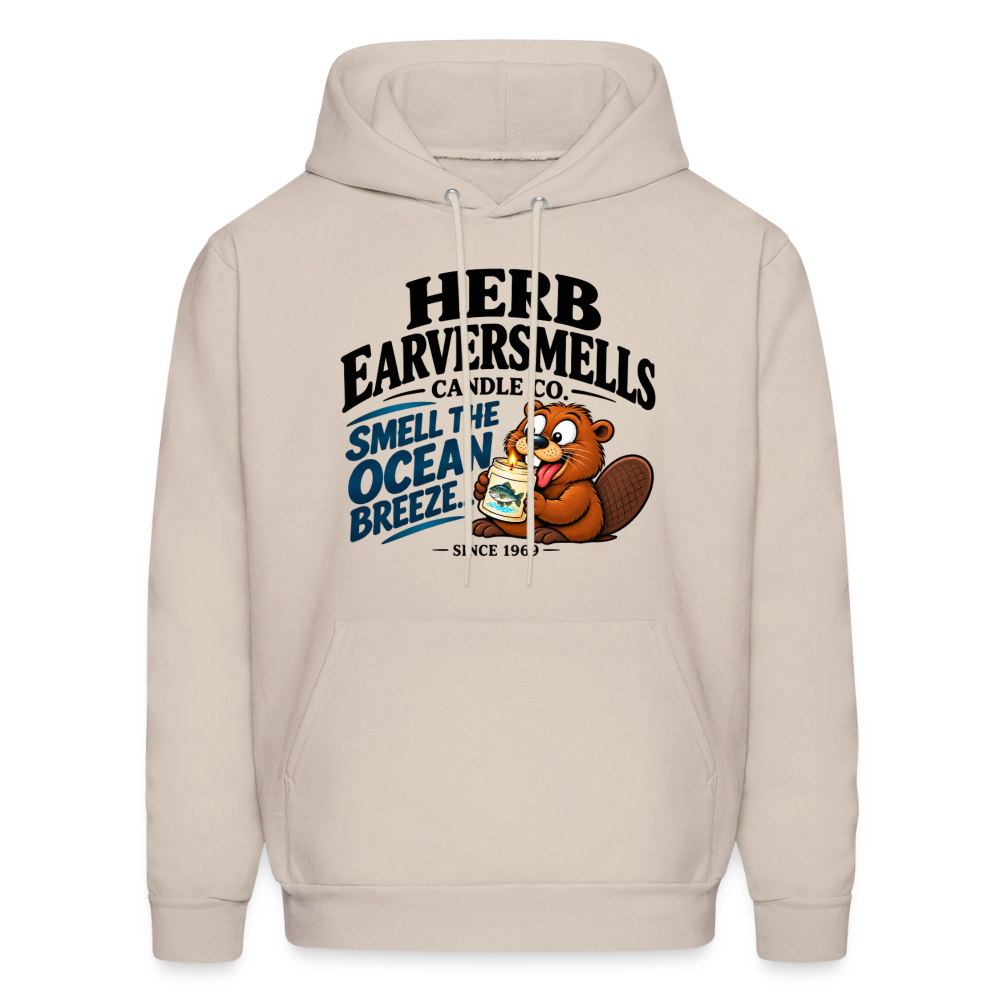 Herb Earversmells Candle Co. – Funny Adult Humor Hoodie - Sand