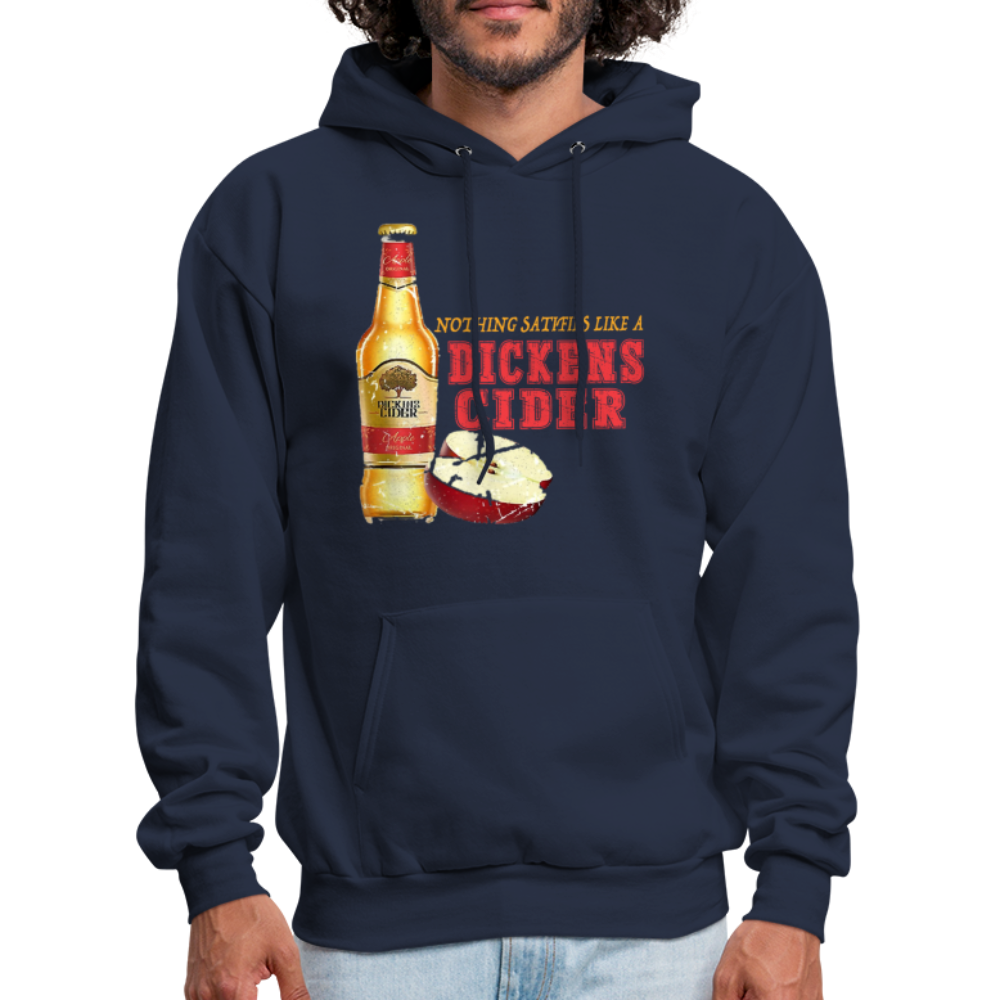 Nothing Satisfies Like A Dickens Cider Hoodie - navy