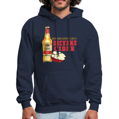 Nothing Satisfies Like A Dickens Cider Hoodie - navy