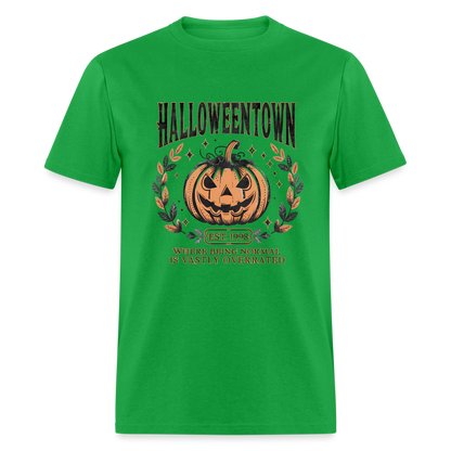 Halloweentown T-Shirt (Where Normal is Overrated) - bright green