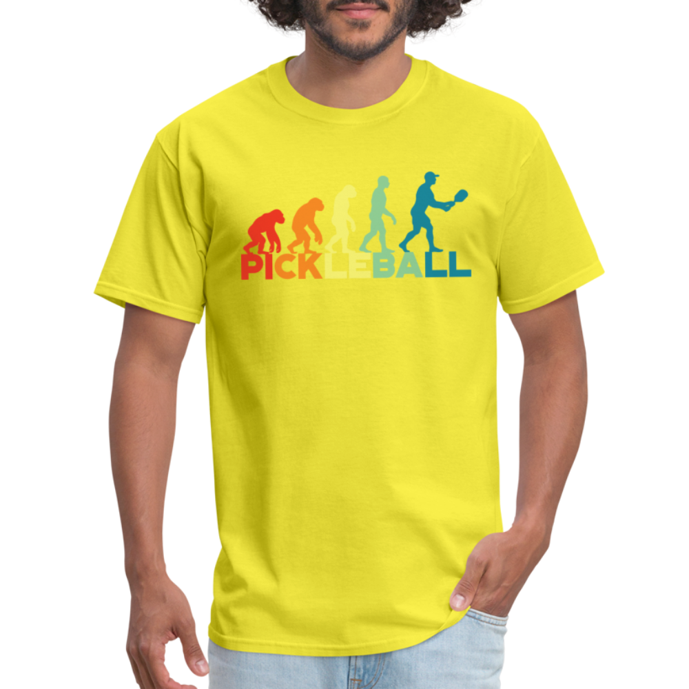 Pickleball Evolution T-Shirt - yellow