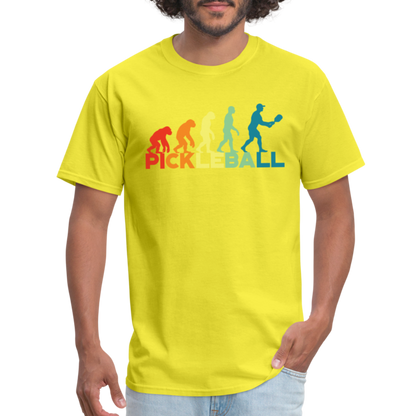 Pickleball Evolution T-Shirt - yellow