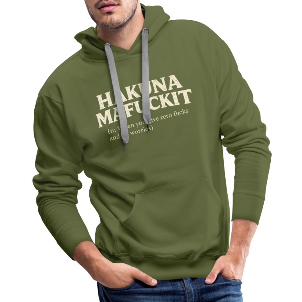 Hakuna Mafuckit Men’s Funny Graphic Hoodie Color: Black