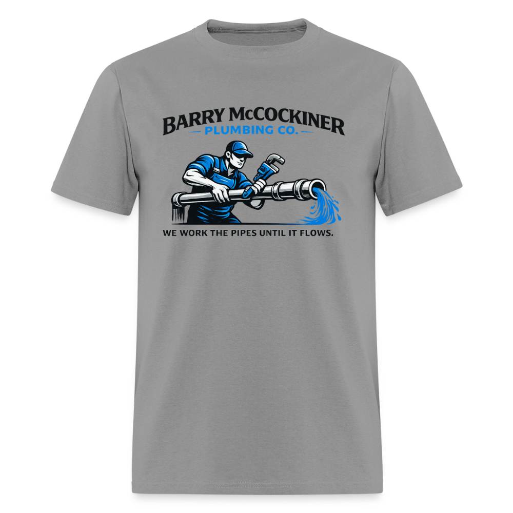 Barry McCockiner Plumbing Funny T-Shirt - rock