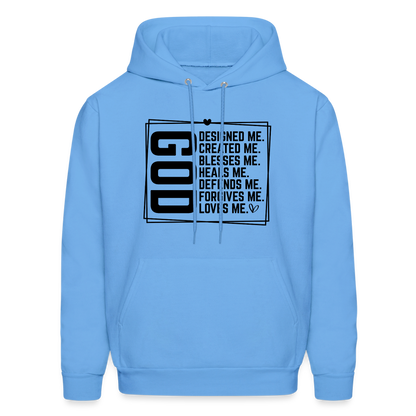 GOD Designed Me Hoodie - carolina blue