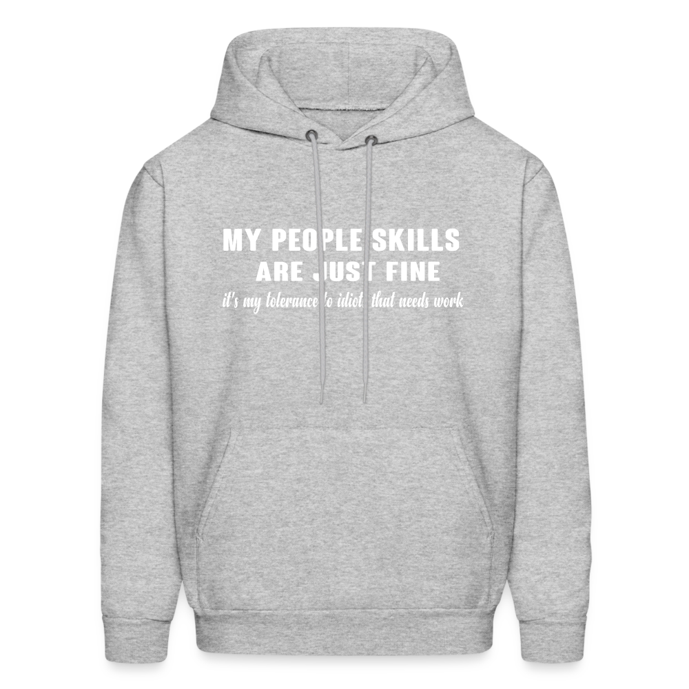 It's My Tolerance To Idiots That Needs Work Hoodie - heather gray