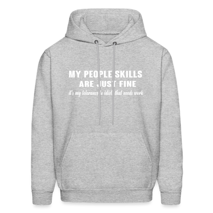 It's My Tolerance To Idiots That Needs Work Hoodie - heather gray