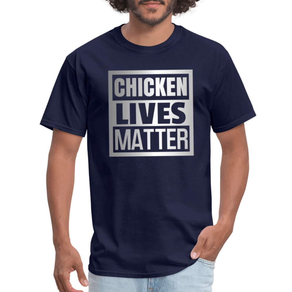 Chicken Lives Matter T-Shirt - navy