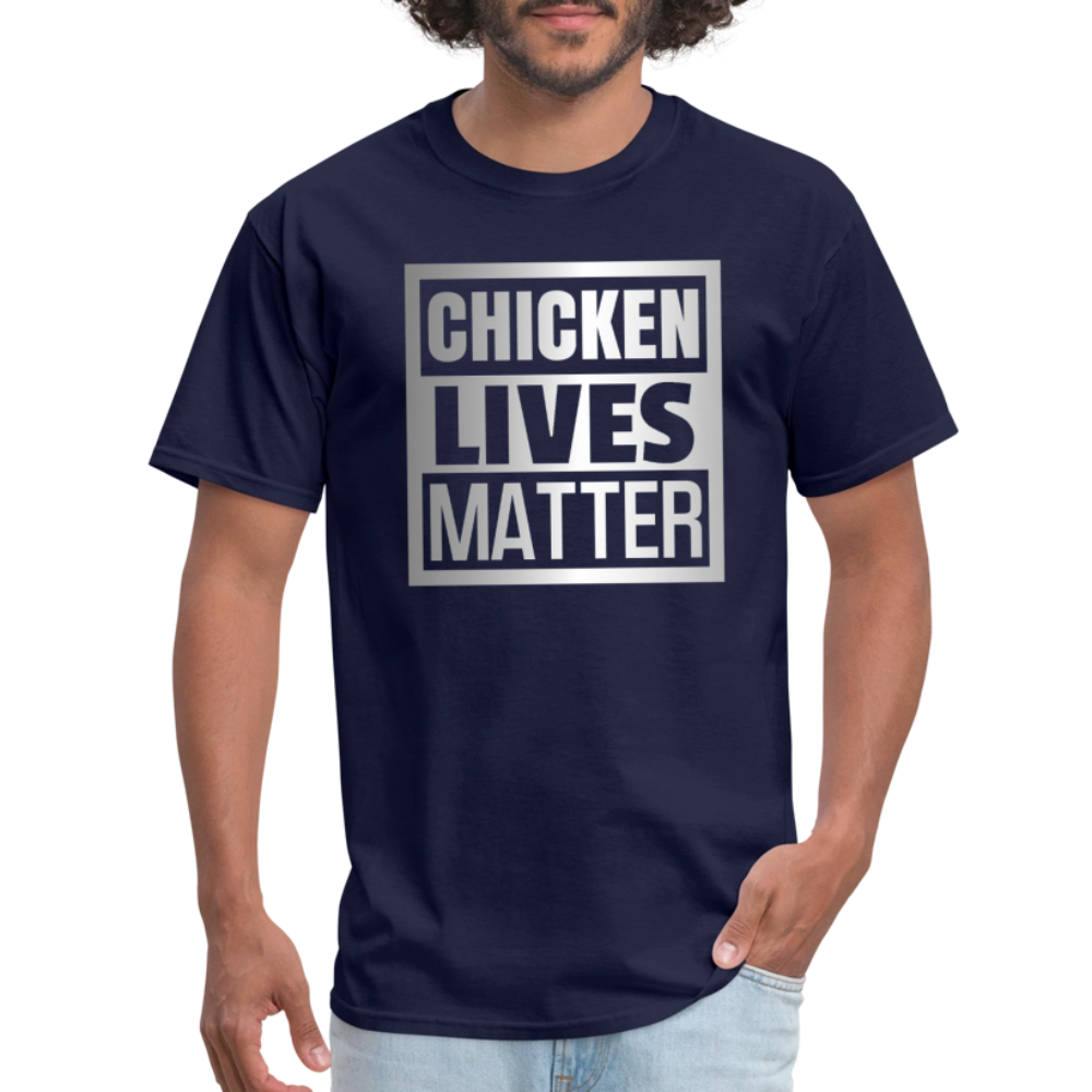 Chicken Lives Matter T-Shirt - navy