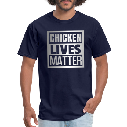 Chicken Lives Matter T-Shirt - navy