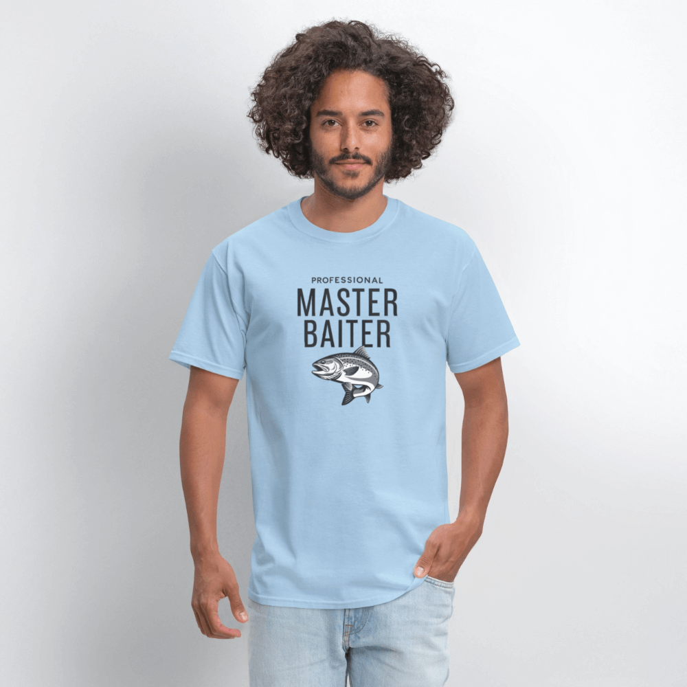 Professional Master Baiter Funny Fishing T-Shirt - powder blue