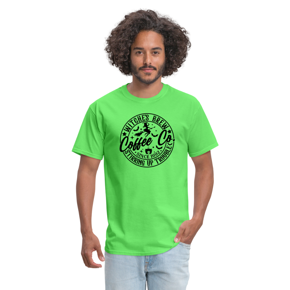 Witches Brew Coffee Co (Halloween) T-Shirt - kiwi