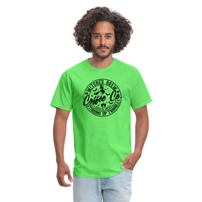 Witches Brew Coffee Co (Halloween) T-Shirt - kiwi