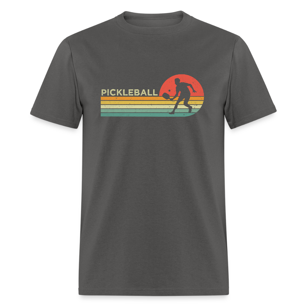 Retro Pickleball T-Shirt - charcoal