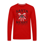 Merry Christmas Santa & Co Men's Premium Long Sleeve T-Shirt - red
