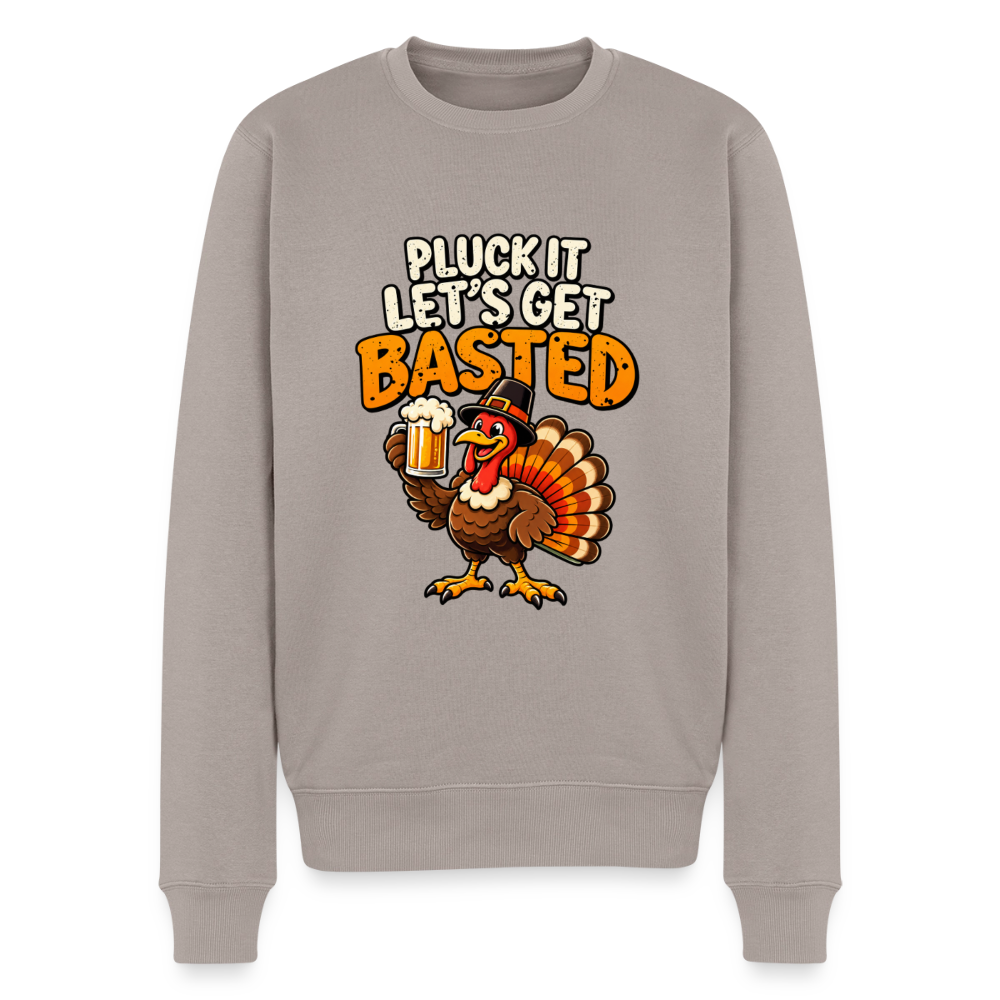 Pluck It Let’s Get Basted Men’s Premium Sweatshirt - taupe