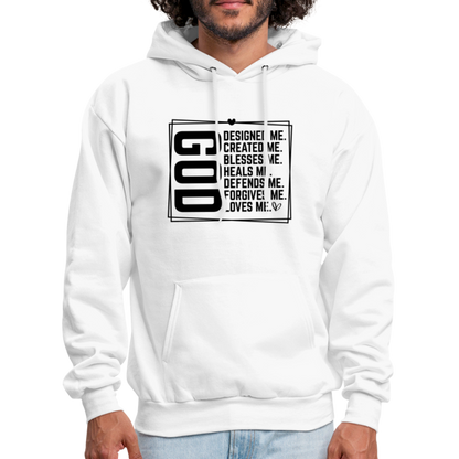 GOD Designed Me Hoodie - white