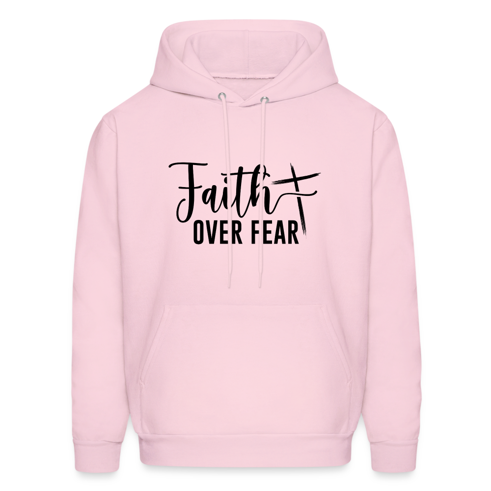 Faith Over Fear Hoodie - pale pink