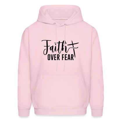 Faith Over Fear Hoodie - pale pink