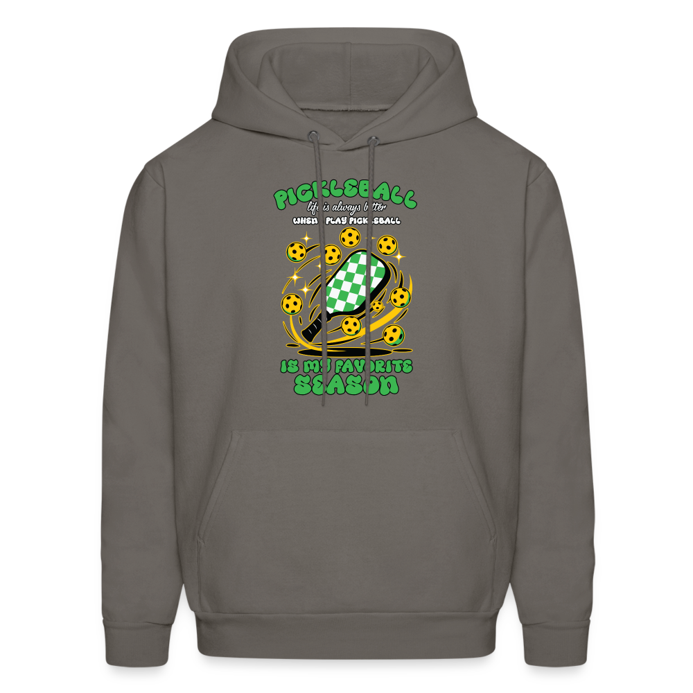 Pickleball Is My Favorite Season Hoodie - asphalt gray