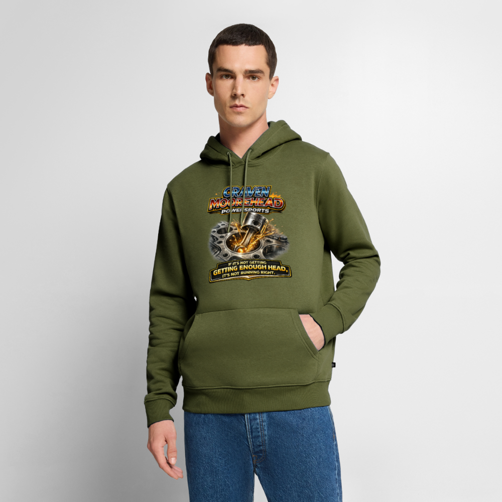 Craven Moorehead Powersports Funny Adult Humor Premium Hoodie Color: Black