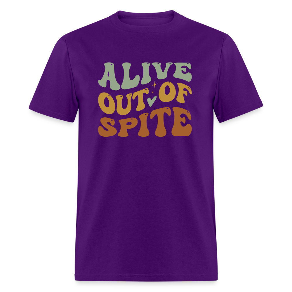 Alive Out Of Spite T-Shirt - purple