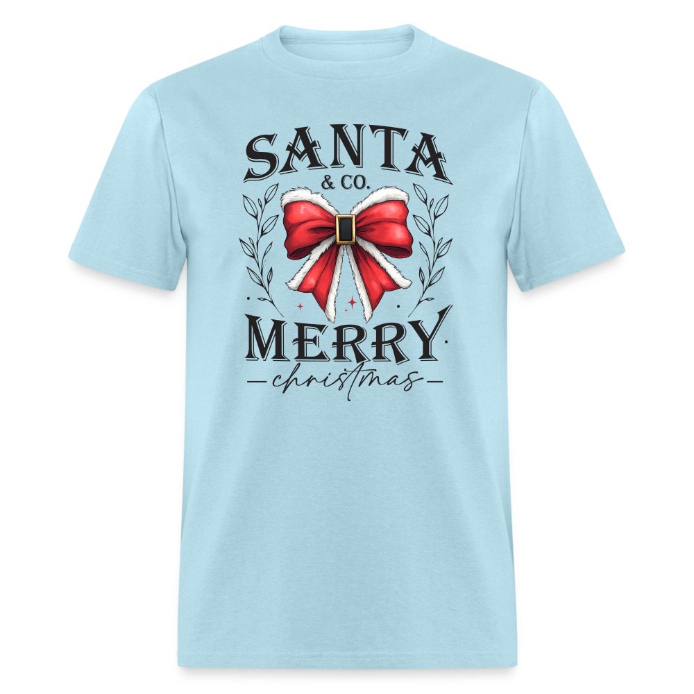 Merry Christmas Santa & Co T-Shirt - powder blue