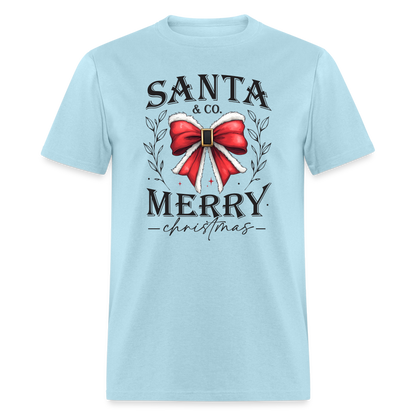 Merry Christmas Santa & Co T-Shirt - powder blue