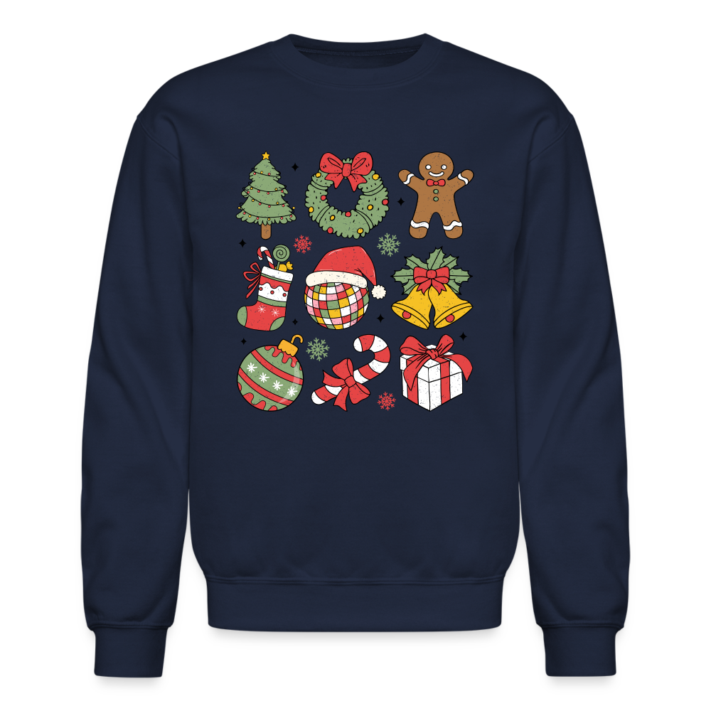 Christmas Holiday Season Sweatshirt - navy