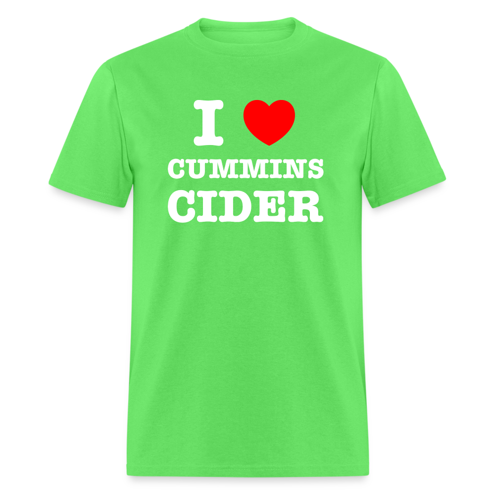 I Heart Cummins Cider T-Shirt - kiwi