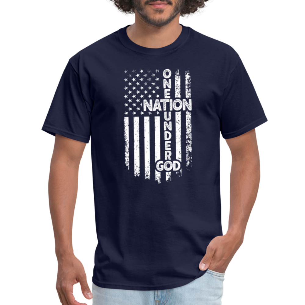 One Nation Under God T-Shirt - navy