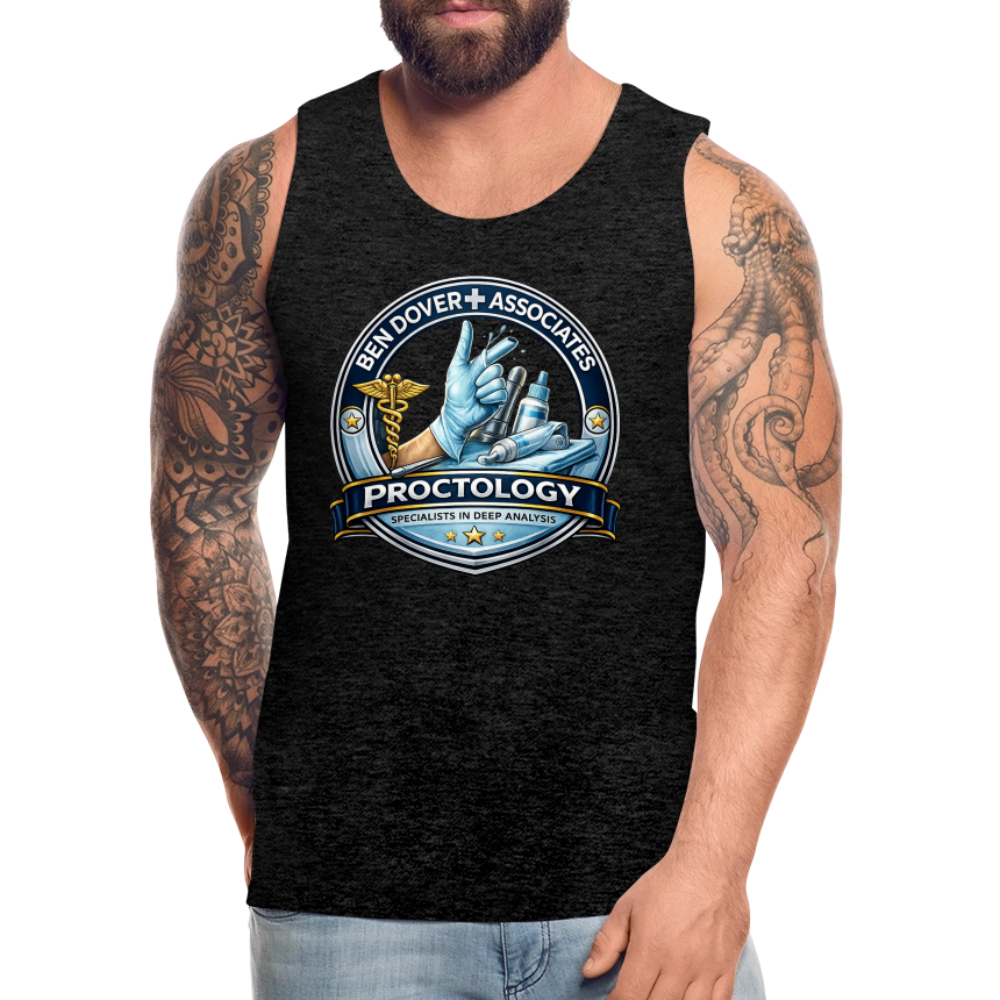 Ben Dover Proctology Funny Tank Top Color: White