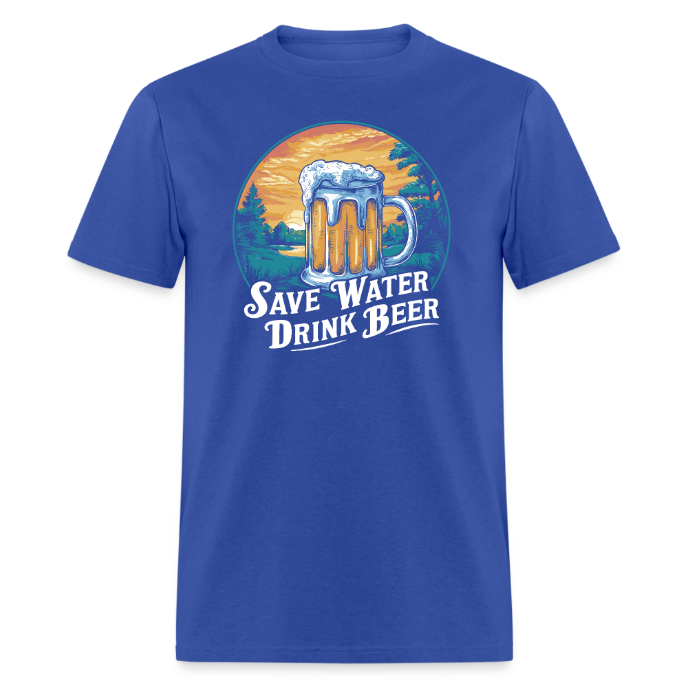 Save Water Drink Beer (Funny Drinking) T-Shirt - royal blue