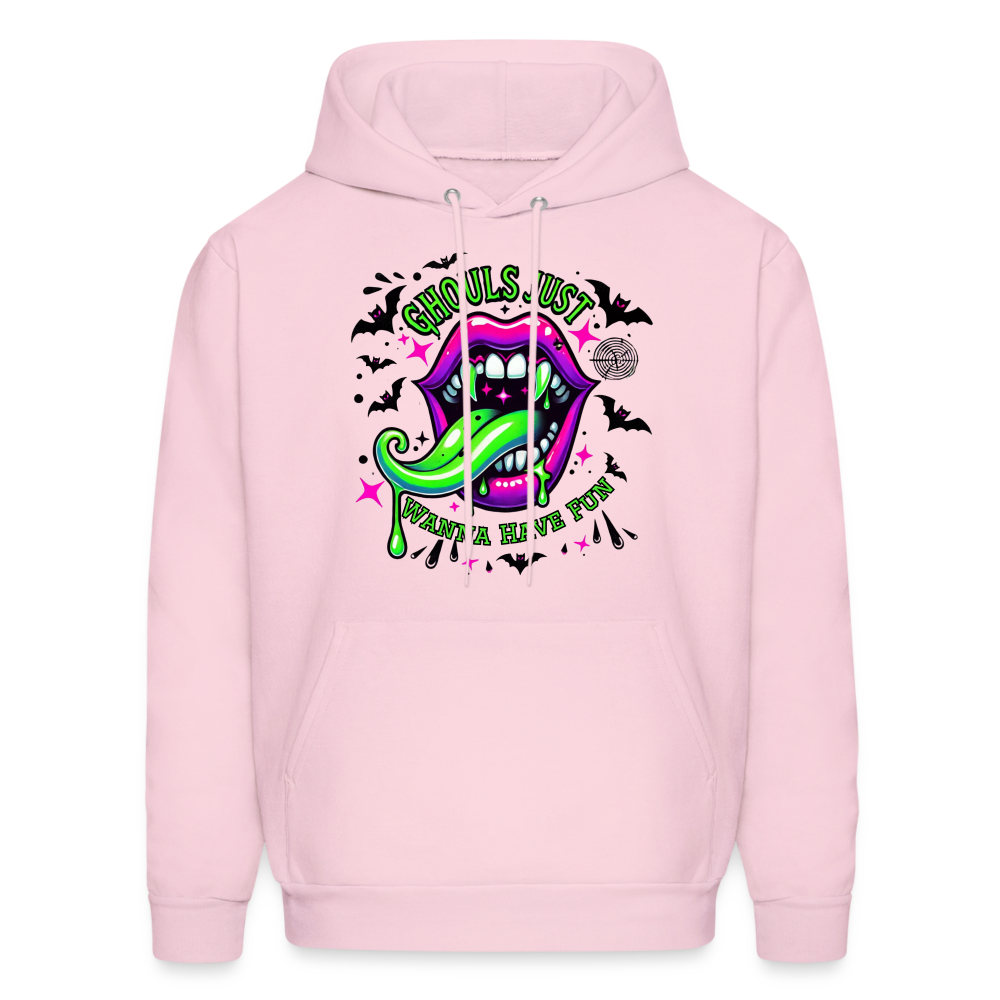 Ghouls Just Wanna Have Fun Hoodie (Halloween) - pale pink