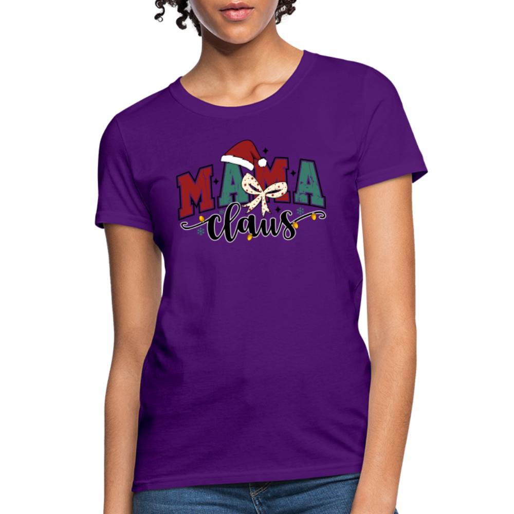 Mama Claus Women's Contoured T-Shirt - purple