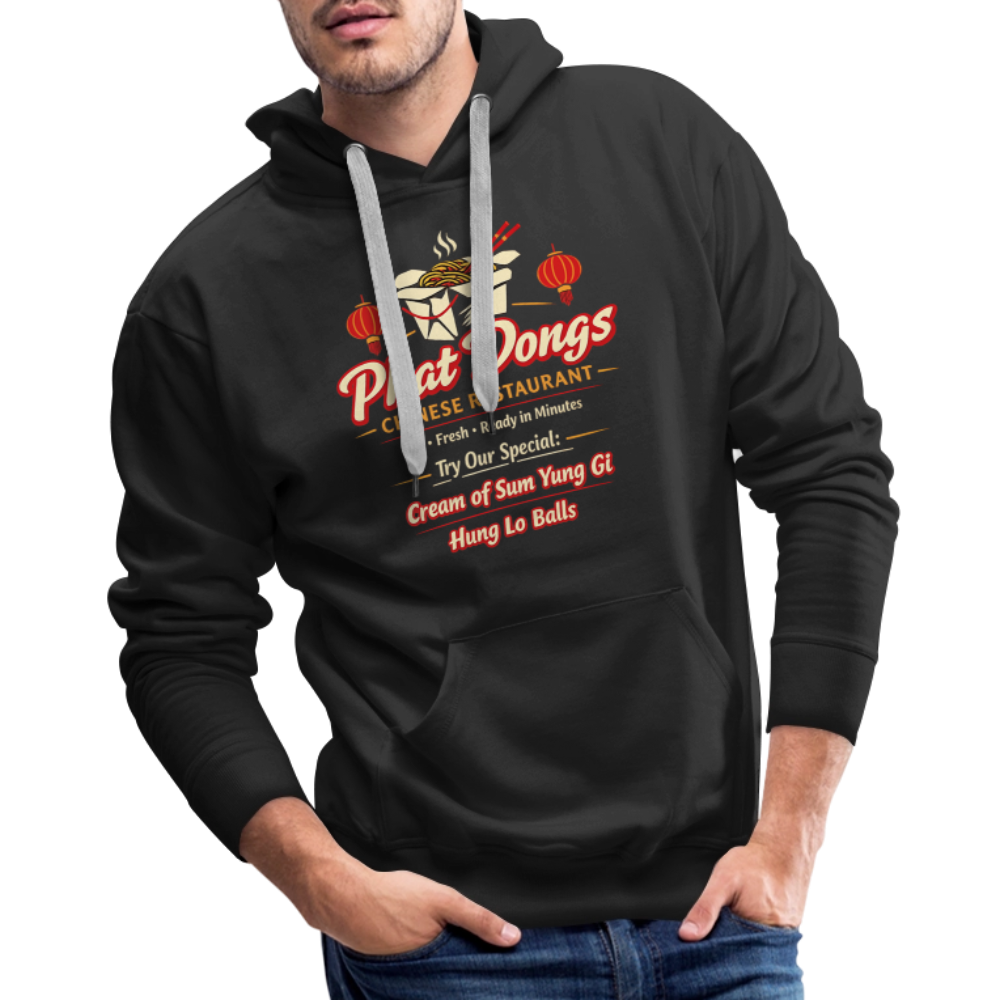 Phat Dongs Funny Chinese Restaurant Hoodie - black