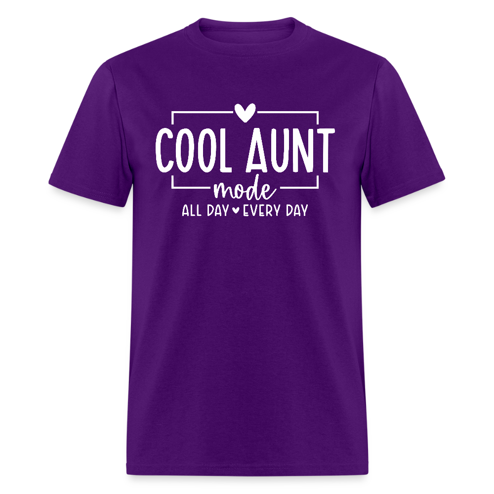 Cool Aunt Mode T-Shirt - purple