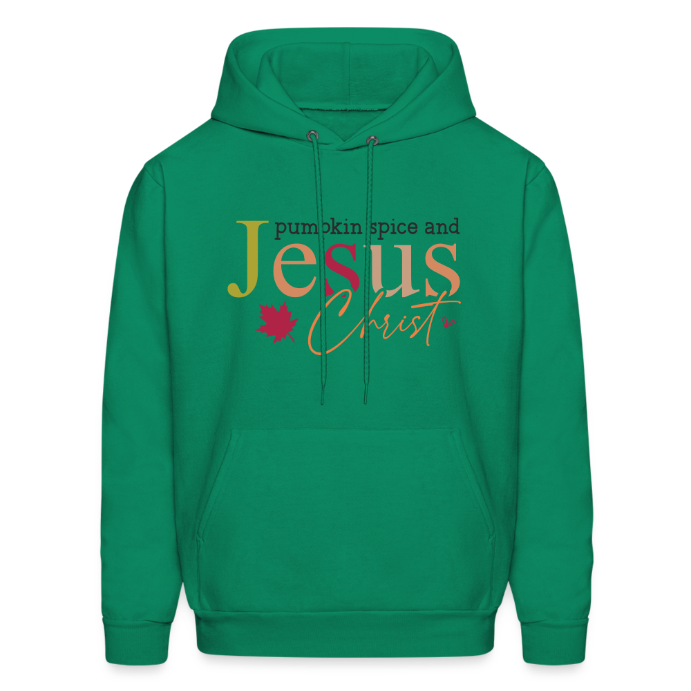 Pumpkin Spice and Jesus Christ Hoodie - kelly green